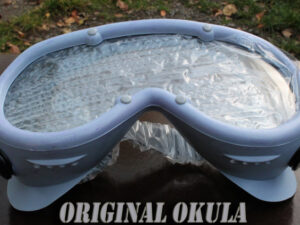 Originální české dobové brutální brýle na motocykl Okula.