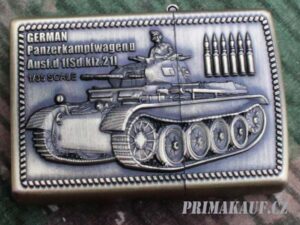 Benzinový zapalovač German Panzerkampfwagen II styl zippo.
