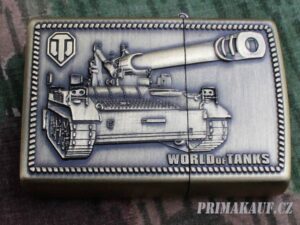 Benzinový zapalovač World of Tanks styl zippo.