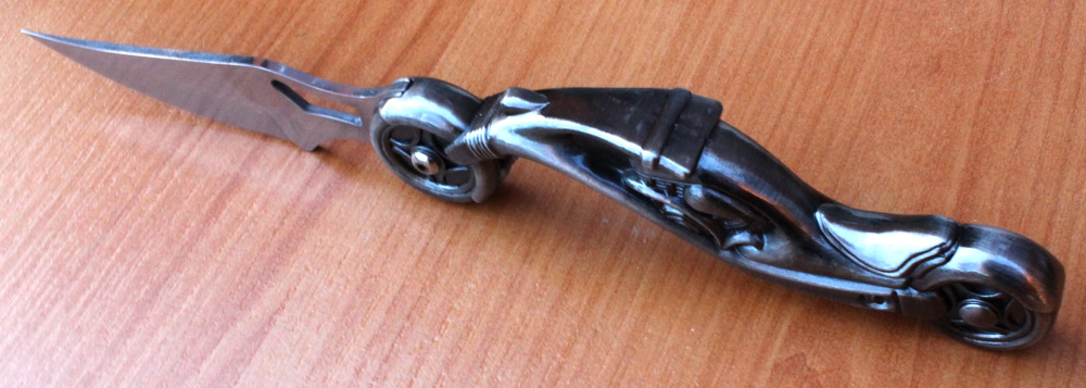 Kapesní zavírací nůž tvaru motocyklu rarita - Image 4