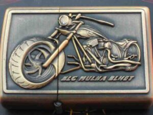Benzinový zapalovač Chopper BLG styl zippo.