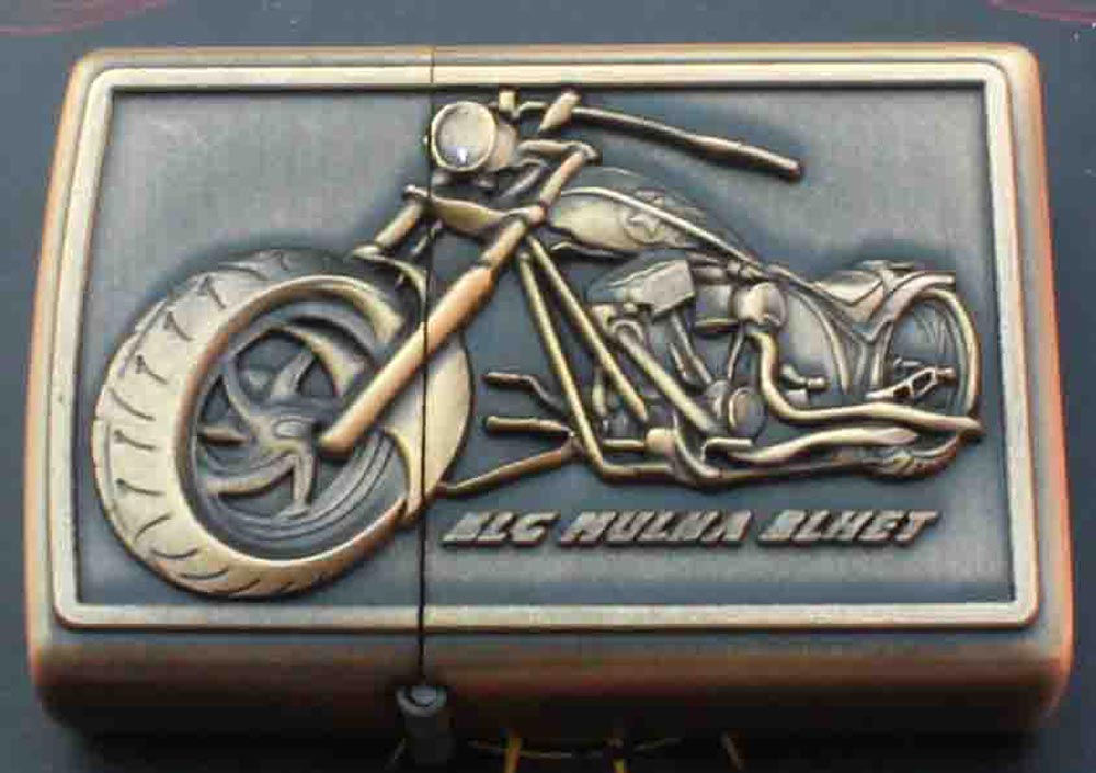 Benzinový zapalovač Chopper BLG styl zippo.