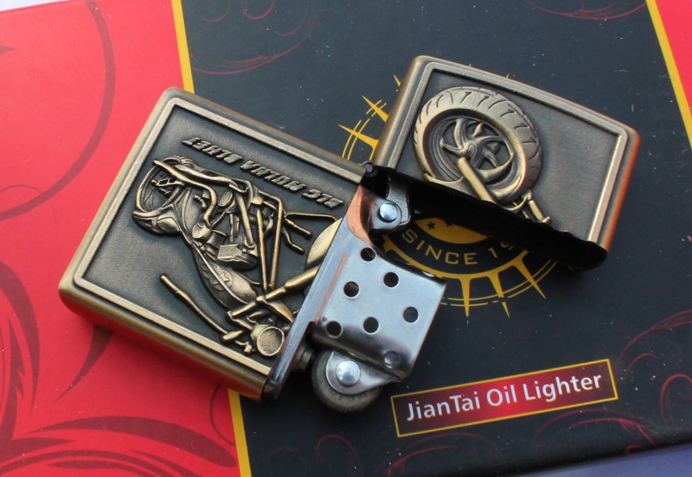 Benzinový zapalovač Chopper BLG styl zippo. - Image 3