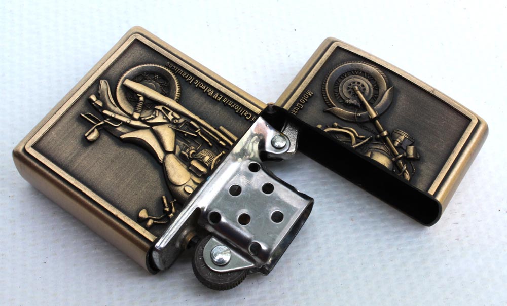Benzinový zapalovač Moto Guzzi California styl zippo. - Image 2