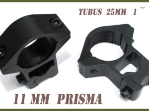 Duralová vysoká montáž pro puškohled na 11mm kolejničku (c).