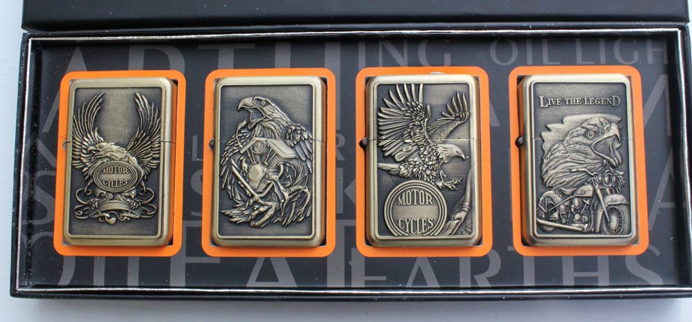 Benzinový zapalovač Motor Cycles styl zippo. - Image 2