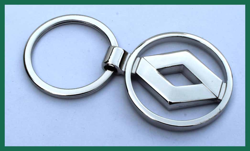 Oboustranná klíčenka, přívěsek na klíče Renault.