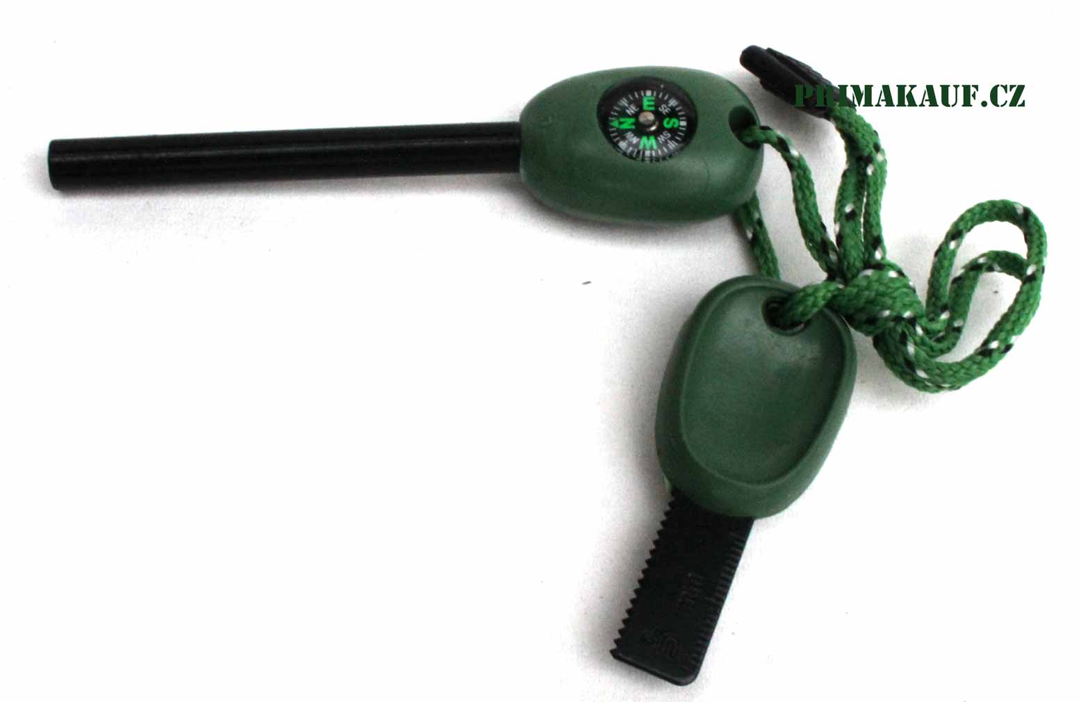Křesadlo Fire-Starter Survive Army - píšťalka, metr, pilka, kompas. - Image 5