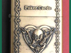 Benzinový zapalovač Poker Cards Srdce (hearts) styl zippo .