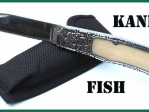 Zavírací nůž Kandar Fish s rybím motivem.