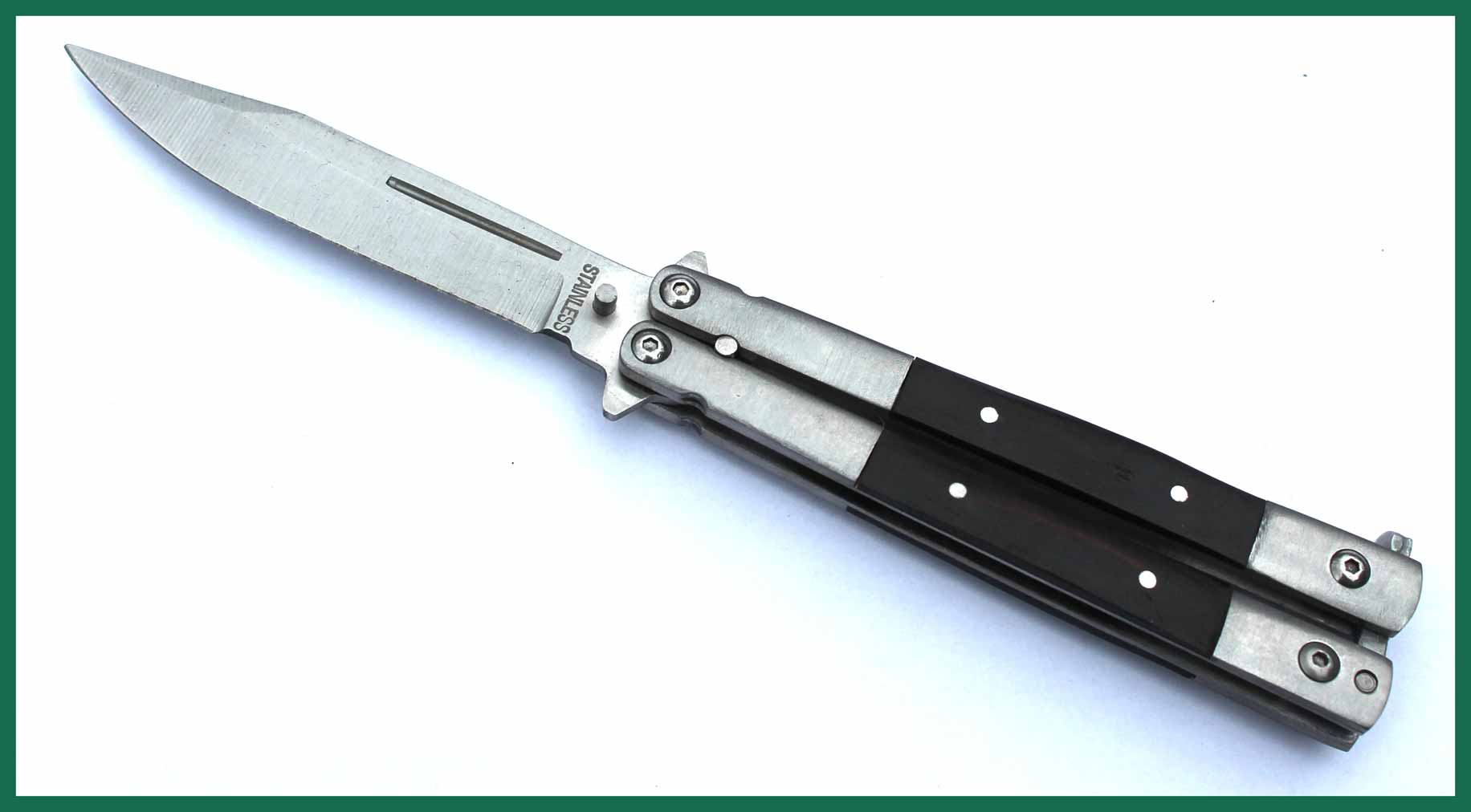 Motýlkový nůž Butterfly knife Stainless 22cm