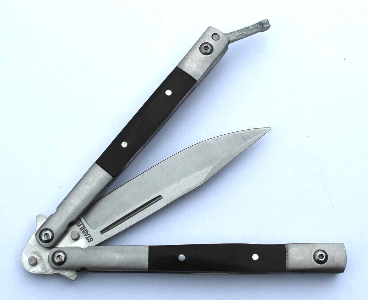 Motýlkový nůž Butterfly knife Stainless 22cm - Image 3