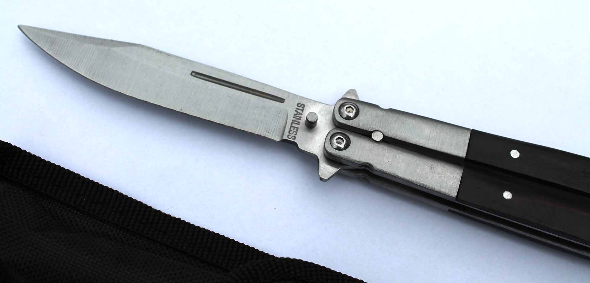 Motýlkový nůž Butterfly knife Stainless 22cm - Image 9