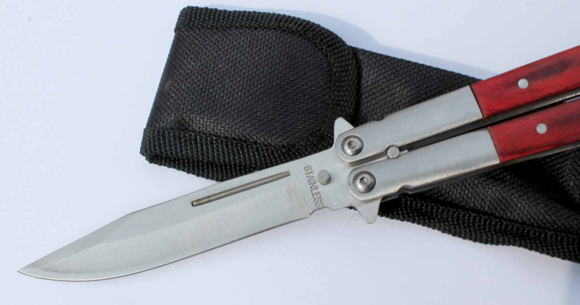 Motýlkový nůž Butterfly knife Stainless 22cm. - Image 6