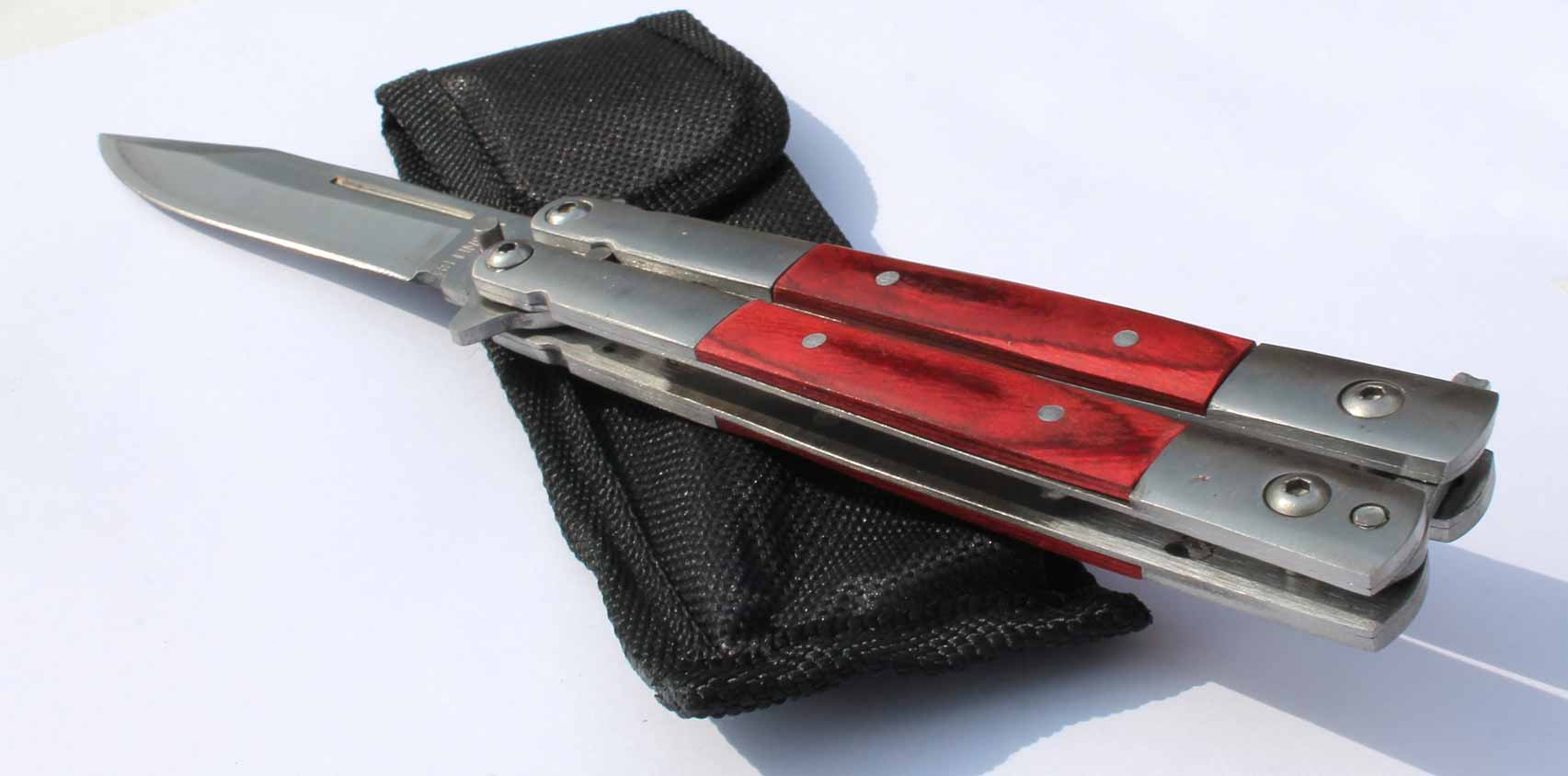 Motýlkový nůž Butterfly knife Stainless 22cm. - Image 4