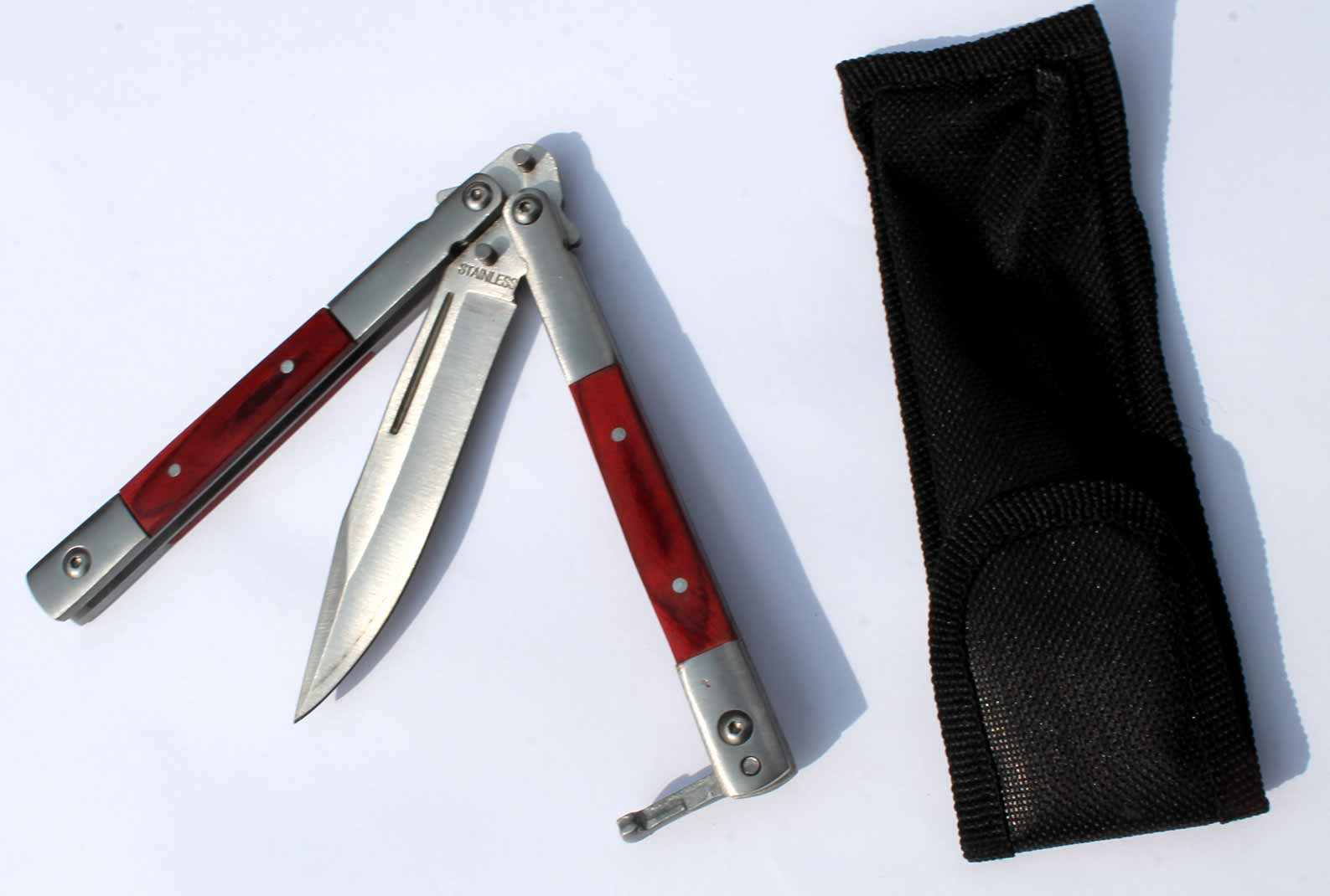 Motýlkový nůž Butterfly knife Stainless 22cm. - Image 3