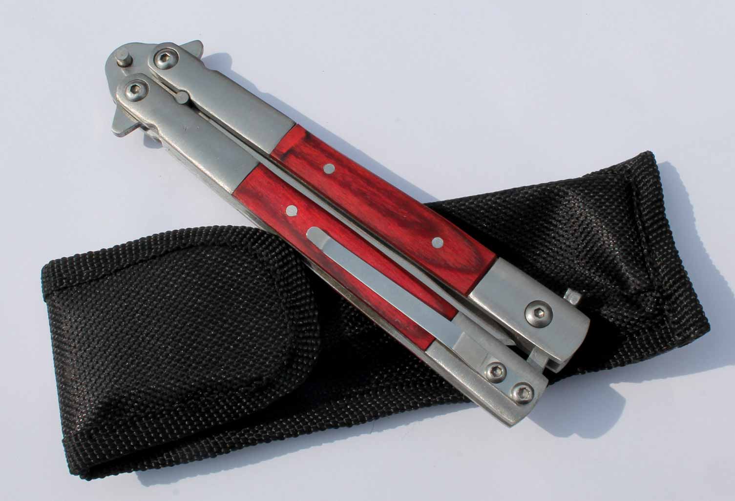 Motýlkový nůž Butterfly knife Stainless 22cm. - Image 8