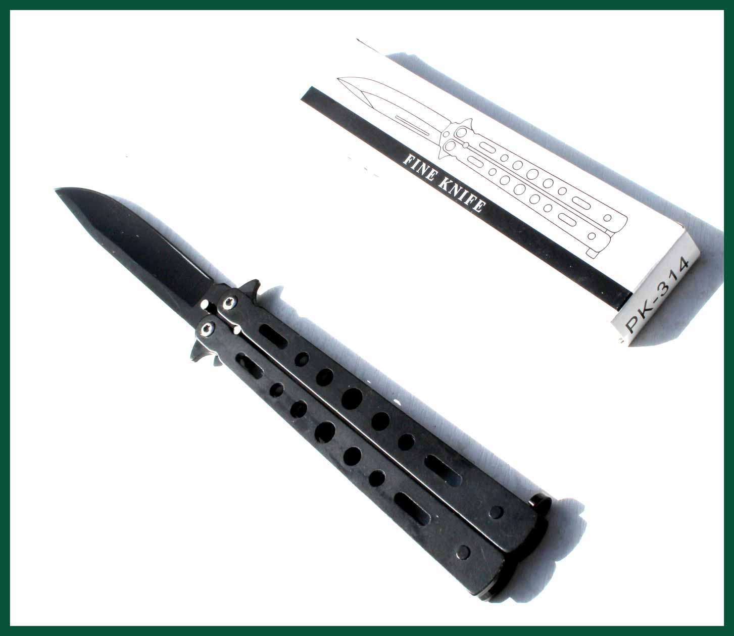 Nůž motýlek PK 314 Stainless Bali Song 22cm.