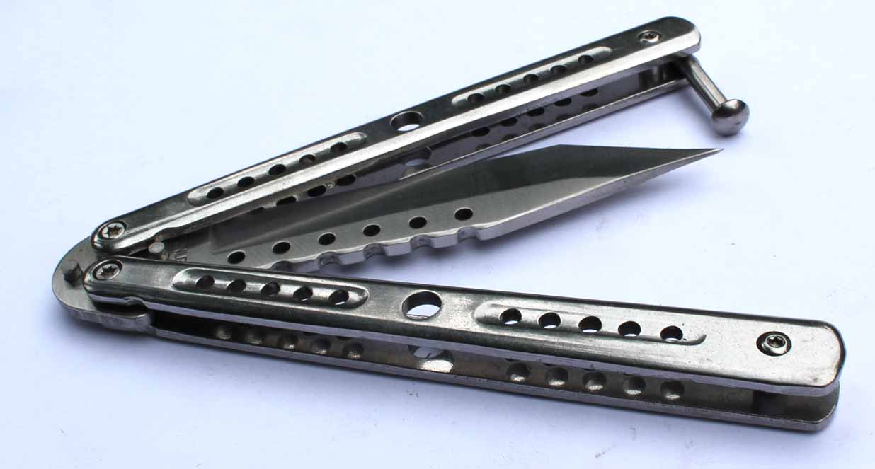 Motýlkový nůž Stainless Steel. - Image 3