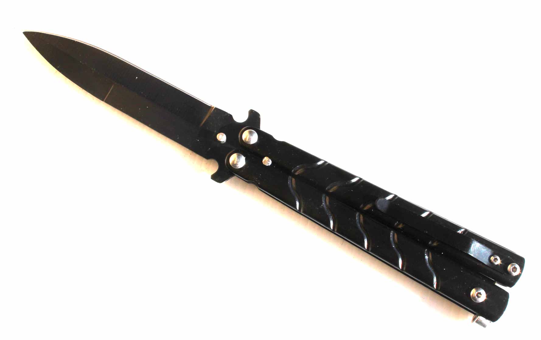 Motýlkový nůž Butterfly knife Stainless 22,5cm. - Image 6