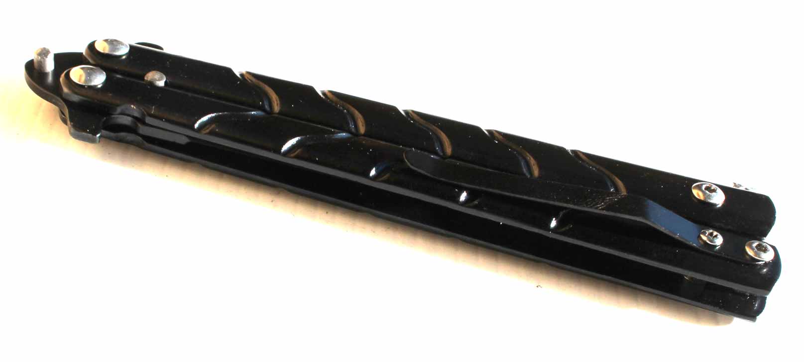 Motýlkový nůž Butterfly knife Stainless 22,5cm. - Image 3