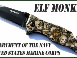 Elf Monkey B078 semiautomatic nůž amerických mariňáků UNITED STATES MARINE Corps Department of The Navy.