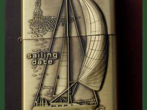 Benzinový zapalovač Historické lodě Sailing Date styl zippo.