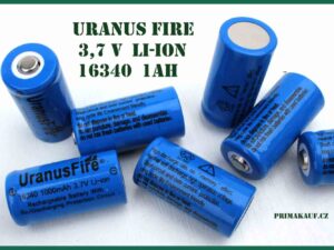 Akumulátor Li-ion 3,7V 1000mAh -16340 UranusFire