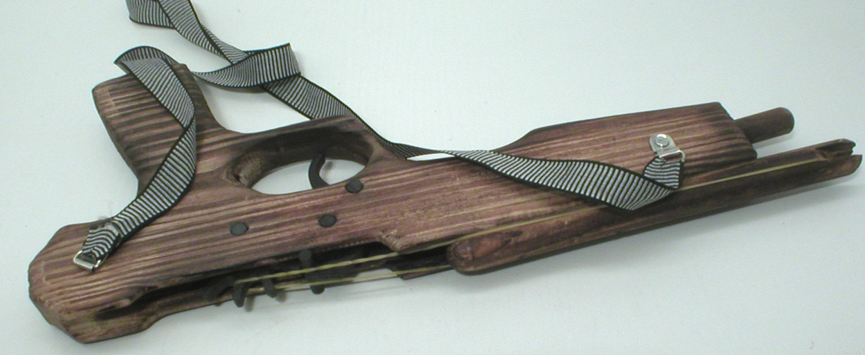 Gumogun - dřevěná pistole na gumičky(33 cm zahnutá). - Image 5