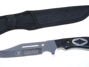 Columbia stylový lovecký nůž 250mm-vykládaná rukojeť kosočtverec.